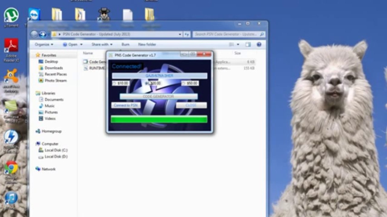 PSN Code Generator - Updated 2013)