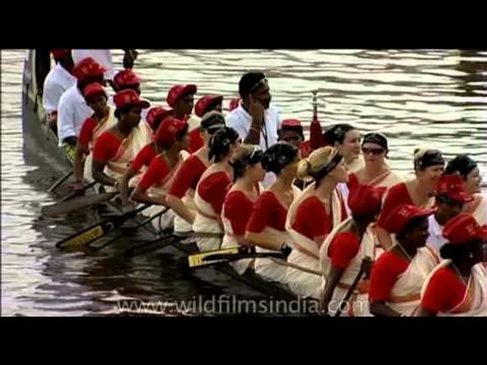 Participants of the biggest boat race festival - Nehru Trophy Boat race