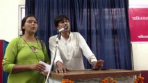 Utpala Shukla and Anshu Malviya - India Pakistan peace seminar, Allahabad, 2013