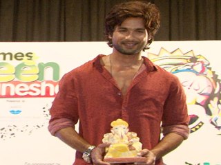 Shahid Kapoor At Times Green Ganesha Launch