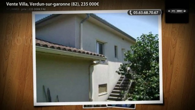 Vente Villa, Verdun-sur-garonne (82), 235 000€