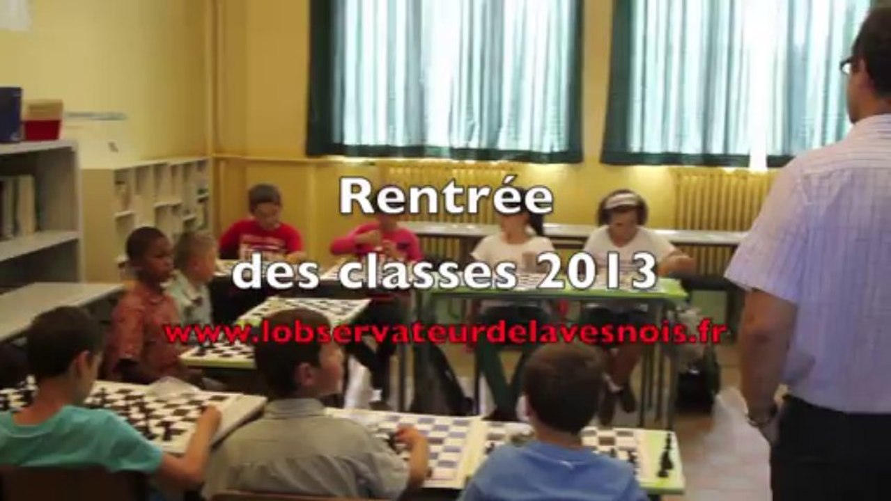 Rentrée des classes 2013