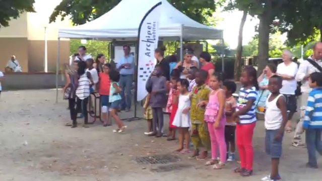 Inauguration le 4/9/2013 des mosaïques des habitants du quartier du Blosne à Rennes