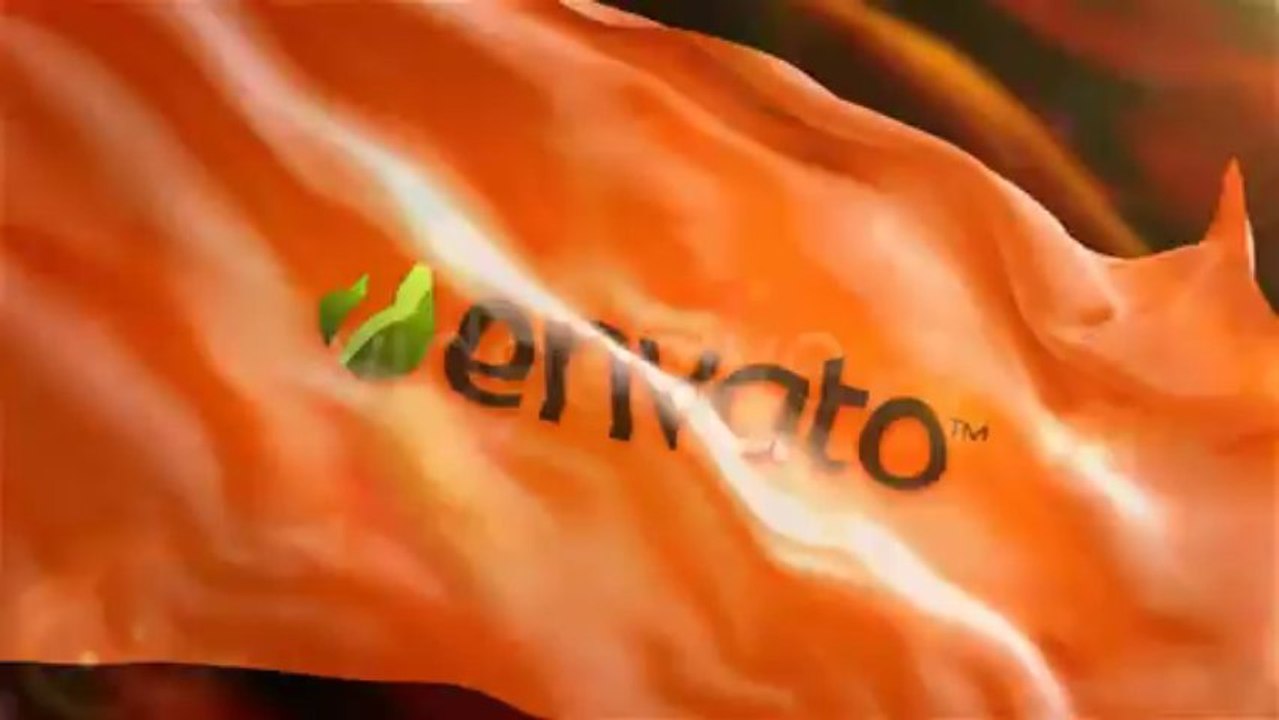 Waving Logo on Flag - After Effects Template