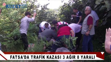 FATSA'DA TRAFİK KAZASI SONRASI, CAN PAZARI YAŞANDI