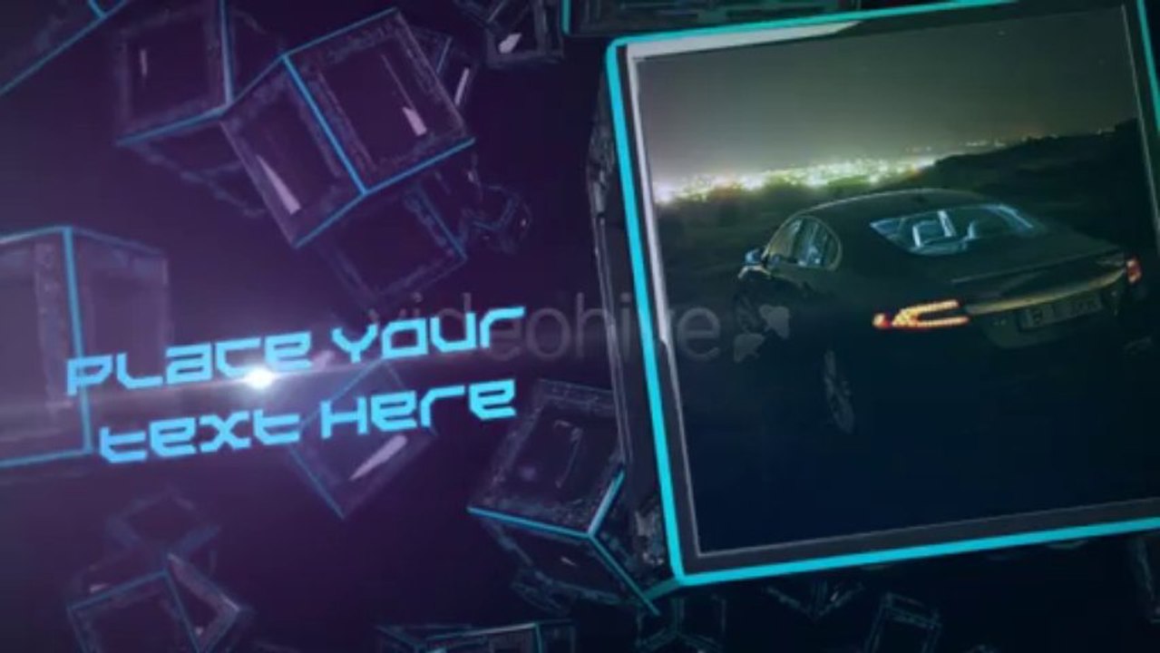 Sci-fi Space Cubes - After Effects Template