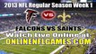 Watch Atlanta Falcons vs New Orleans Saints Live NFL Streaming Online