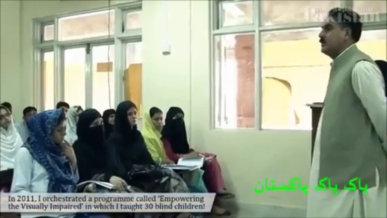 A Blind Pakistani Student with Amazing Talent