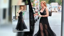 Lindsay Lohan in engem Kleid unterstützt Schwester Ali auf Modenschau