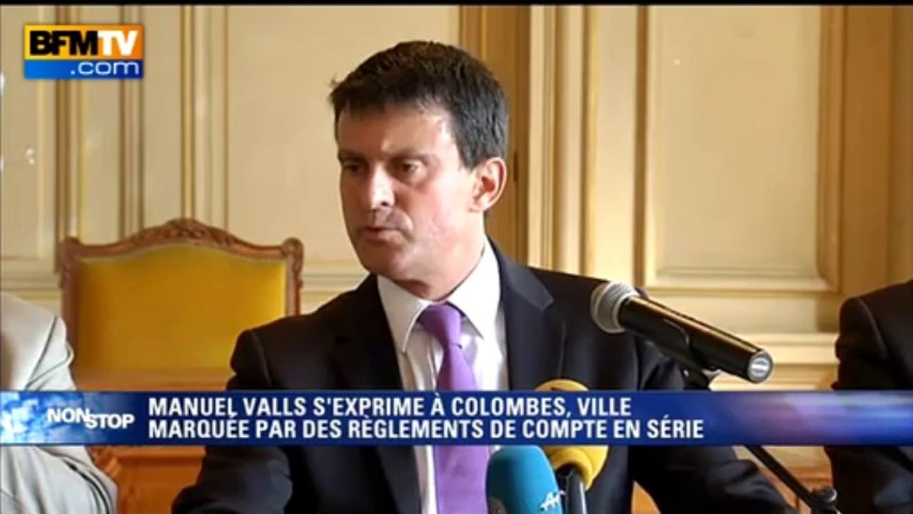 Manuel Valls annonce une zone de sécurité prioritaire à Petit Colombes - 05/09