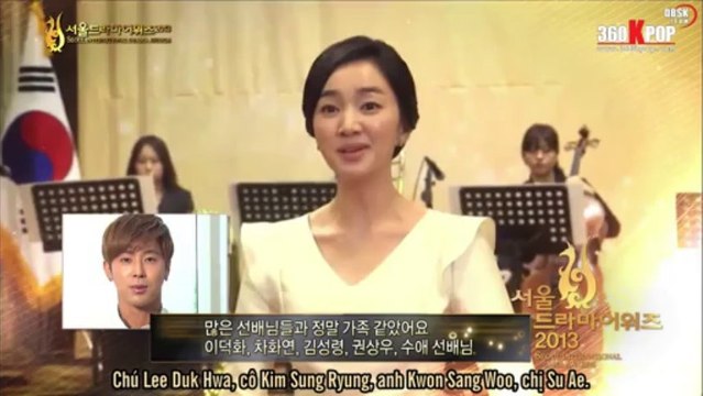 [Vietsub] 130905 Yunho @ MBC Seoul International Drama Awards [360kpop]