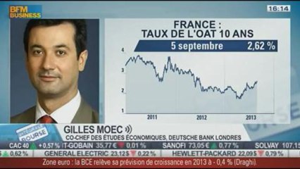 Les taux se tendent sur le 10 ans allemands et français : Gilles Moec, dans Intégrale Bourse - 05/09