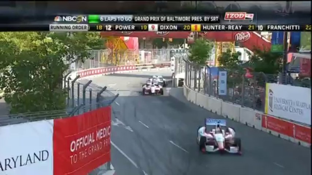 Indycar Baltimore 2013 Amazing moment