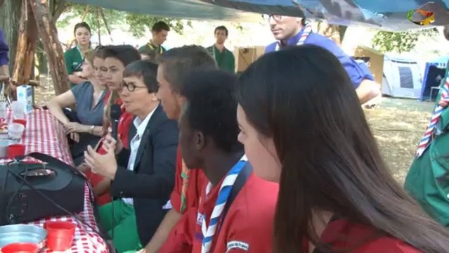 Visite de Valérie Fourneyron lors des championnats du monde IPC