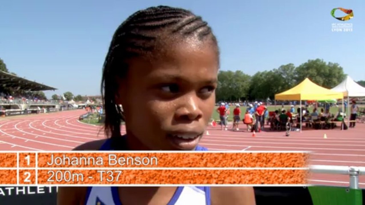 Johanna Benson - 200m femmes - T37