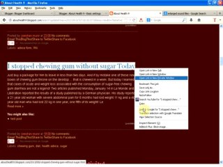 I stopped chewing gum without sugar Today