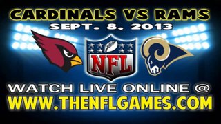 Watch Arizona Cardinals vs St. Louis Rams Live Game Online