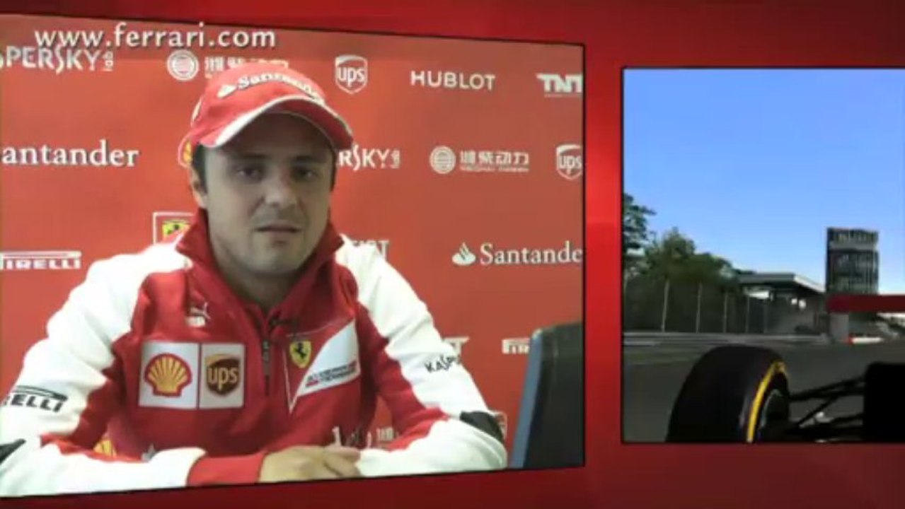 Autosital - Tour de piste virtuel du circuit de F1 de Monza avec Felipe Massa
