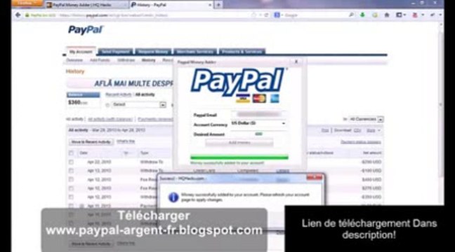 ▶ Gratuit-Paypal Argent Générateur- Avoir de L'argent Paypal Gratuitement-[Ça Marche %100] [Septembre 2013]