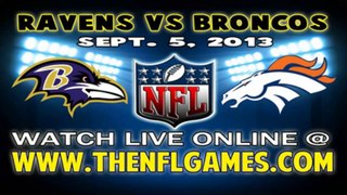 Watch Baltimore Ravens vs Denver Broncos NFL Live Stream