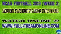 Watch Online Stream Sacramento State Hornets vs Arizona State Sun Devils NCAA Football