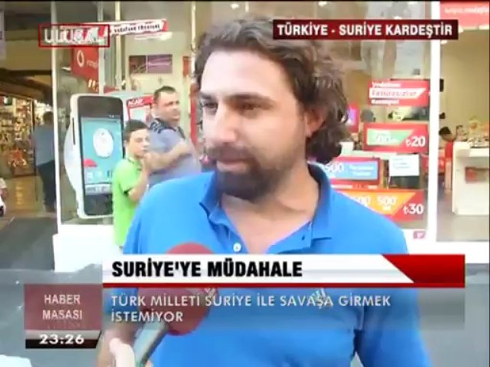 TÜRK MİLLETİ, SURİYE'YE KARŞI SAVAŞ İSTEMİYOR