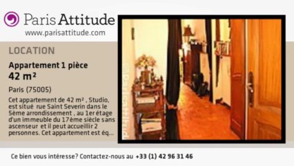 Appartement Studio à louer - Quartier Latin/St Michel, Paris - Ref. 114