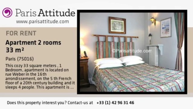 1 Bedroom Apartment for rent - Porte Maillot/Palais des Congrès, Paris - Ref. 7564