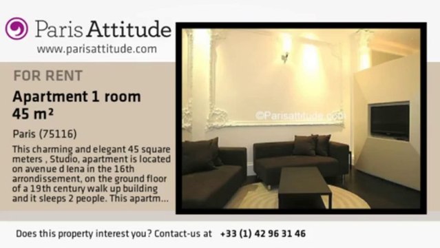 Studio Apartment for rent - Alma Marceau, Paris - Ref. 7550
