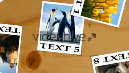 Slide Show On Wooden Table - After Effects Template