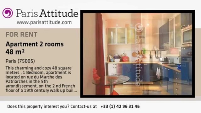 1 Bedroom Apartment for rent - Place Monge, Paris - Ref. 8305