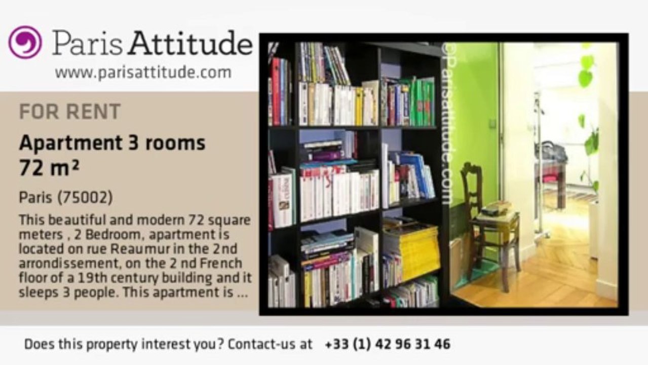 2 Bedroom Apartment for rent - Strasbourg St Denis, Paris - Ref. 6080