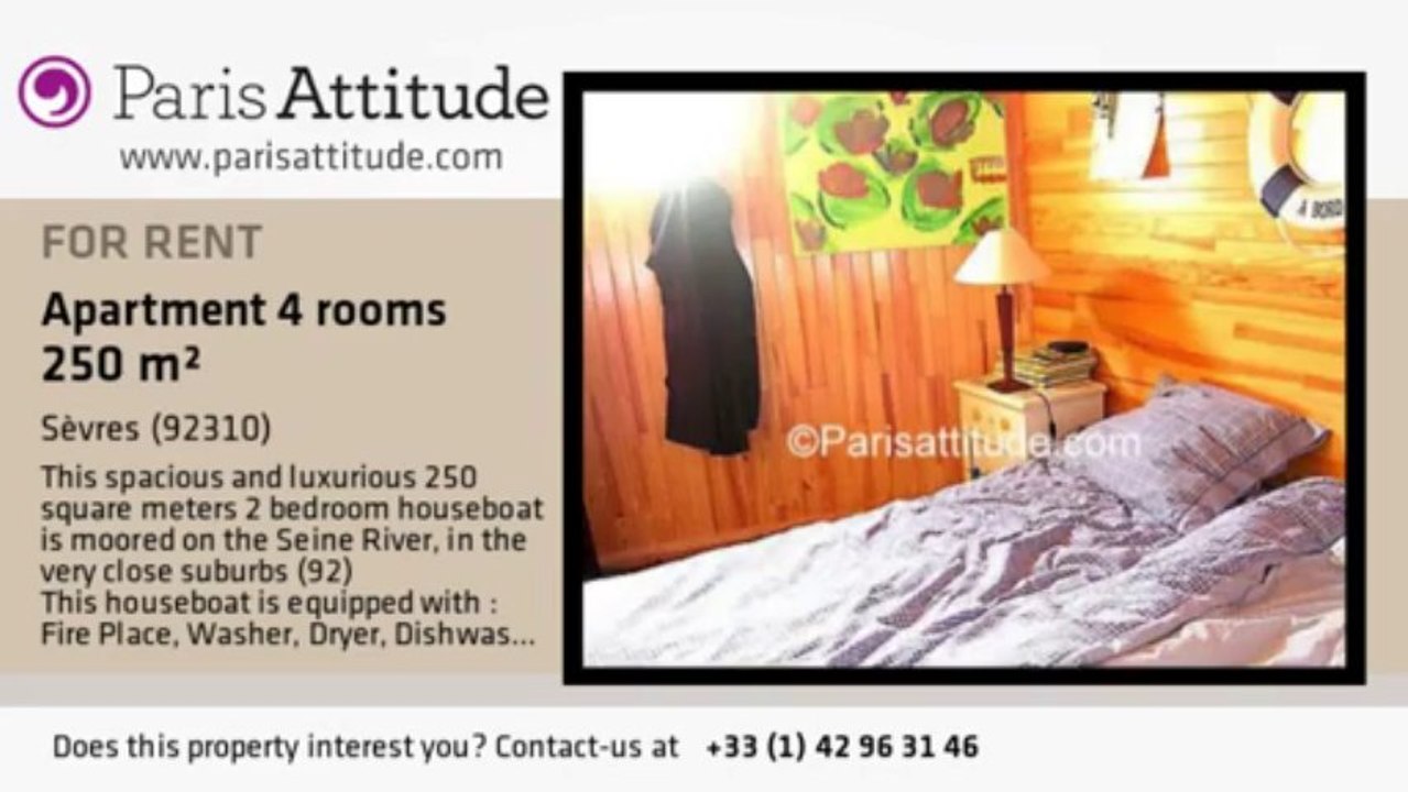 3 Bedroom Houseboat for rent - Boulogne Billancourt, Sèvres - Ref. 1178