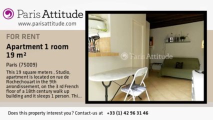 Studio Apartment for rent - Poissonnière, Paris - Ref. 962