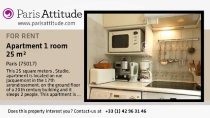 Studio Apartment for rent - Batignolles, Paris - Ref. 328