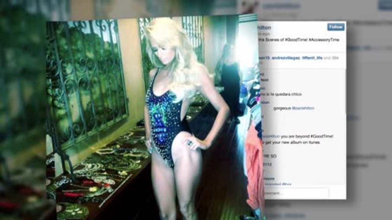 Paris Hilton se dévoile sur des photos prises dans les coulisses de son nouveau clip