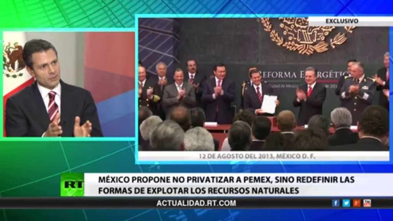 (Vídeo) Enrique Peña Nieto a RT: "Si EE.UU. espió a México, debe haber sanciones
