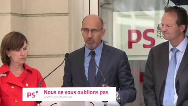 Discours d'Harlem Désir en hommage à Didier François et Édouard Elias, journalistes otages en Syrie depuis trois mois