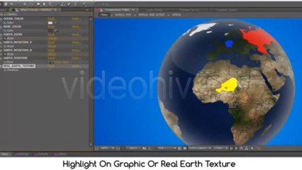 Real World Map Country Highlighter - After Effects Template