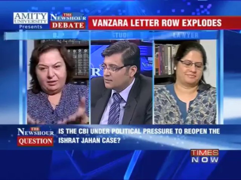 The Newshour Debate: Vanzara letter row explodes
