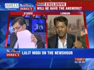 The Newshour Direct: Lalit Modi - Part 2