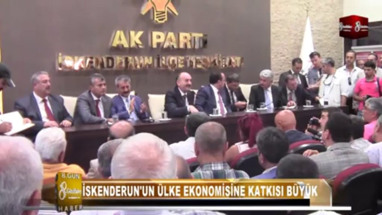 SAĞLIK BAKANI MÜEZZİNOĞLU VE SADULLAH ERGİN İSKENDERUN AK PARTİ ZİYARET 8.GÜN HABER
