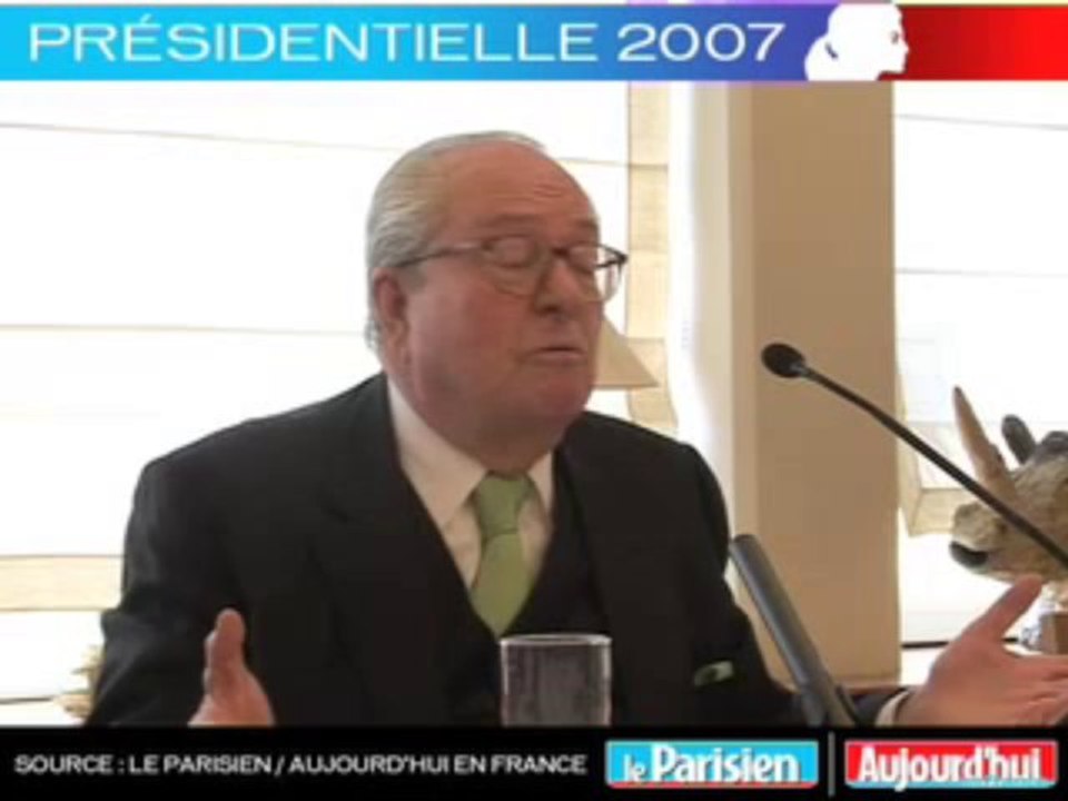 Présidentielle 2007 - Le Pen face aux lecteurs du Parisien: Quelles places pour les femmes?