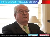 Présidentielle 2007 - Le Pen face aux lecteurs du Parisien : Qui peut-être président de la république ?