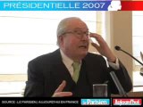 Présidentielle 2007 - Le Pen face aux lecteurs du Parisien : Le réchauffement de la planète, fantasme ou réalité?