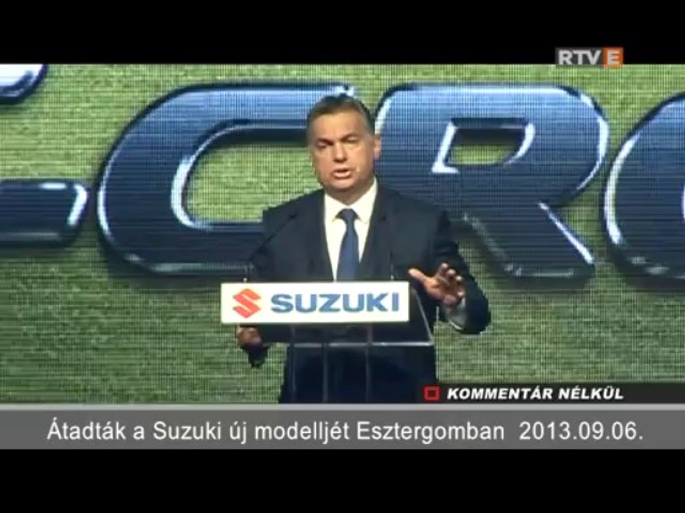 Kommentár Nélkül átadták a Suzuki új modelljét Esztergomban 2013.09.06
