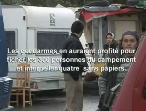 Intervention massive dans le camp roms de Saint-Denis