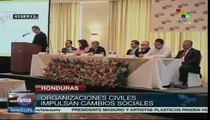 Organizaciones civiles impulsan cambios sociales en Honduras