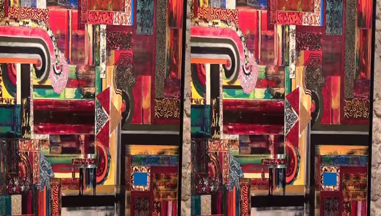 Les artistes  Eric BAVOILLOT peintre et Martha ARANGO sculpteur présentent leurs oeuvres