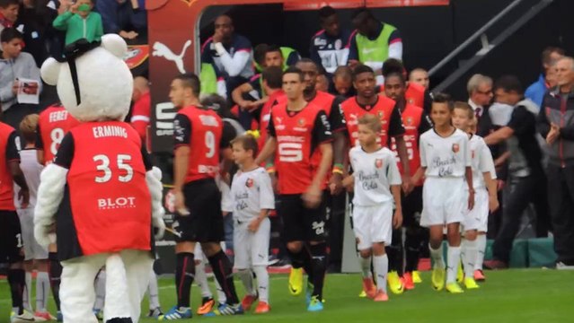 31/08/13 : SRFC-LOSC : Entrée des joueurs